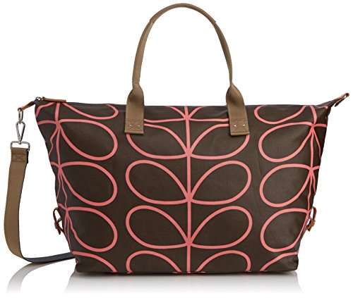 ETC by Orla Kiely Women's Giant Linear Stem Zip Shopper Shoulder Bag