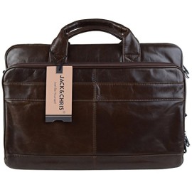 JackChris-New-High-Quality-Genuine-Leather-Mens-briefcase-Laptop-Bag-Shoulder-bag-Handbag-NM1871-0-0