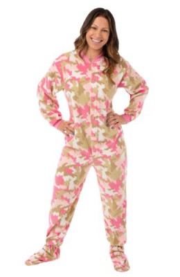 Big-Feet-PJs-Pink-Camouflage-Micro-Polar-Fleece-Adult-Footed-Pyjamas-0