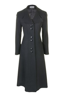 Busy-Clothing-Womens-Black-Long-Wool-Blend-Coat-0