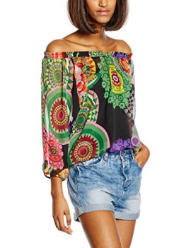 Desigual-Womens-Betsy-34-Sleeve-Blouse-0