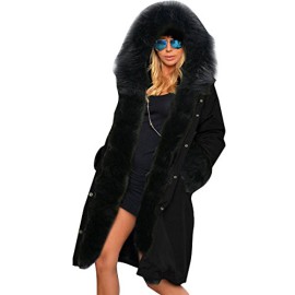 Elite99-Women-Plus-Size-Fur-Hooded-Parka-Trench-Long-Loose-Coat-0