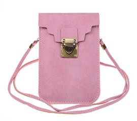 KISS-GOLD-TM-Luxury-Matte-PU-Leather-Mini-Crossbody-Single-Shoulder-Bag-Cellphone-Pouch-Model-C-Pink-0