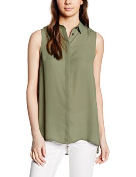 New-Look-Womens-Concealed-Pocket-Split-Side-Sleeveless-Shirt-0