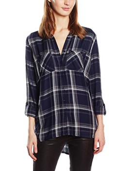 New-Look-Womens-Dulwich-Dip-Hem-Check-Long-Sleeve-Shirt-0