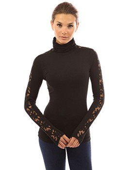 PattyBoutik-Womens-Polo-Neck-Lace-Inset-Long-Sleeve-Blouse-0