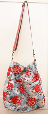 Reversible-Messenger-Cross-Body-Canvas-Shoulder-Bag-Floral-Owl-Stripe-Print-0