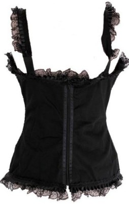 Stretch-Bodice-Steampunk-Gothic-Victorian-Top-with-Corset-Lacing-and-Lace-Trim-Sizes-8-16-0-0