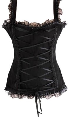 Stretch-Bodice-Steampunk-Gothic-Victorian-Top-with-Corset-Lacing-and-Lace-Trim-Sizes-8-16-0