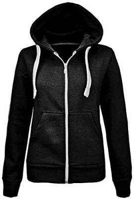 Womens-Plain-Zip-Hoodie-Sweatshirt-Fleece-Hoody-Coat-Jacket-Top-Size-8-14-0