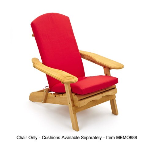 Adirondack Garden Lounger Chair with Pull Out Leg Rest 