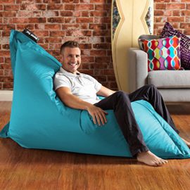 BAZAAR-BAG--Giant-Beanbag-AQUA-Indoor-Outdoor-Bean-Bag-MASSIVE-180x140cm-GREAT-for-Garden-0