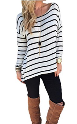 CRAVOG-Fashion-Womens-Long-Sleeve-Stripe-Casual-Loose-Tops-T-shirt-Blouse-S-XL-0