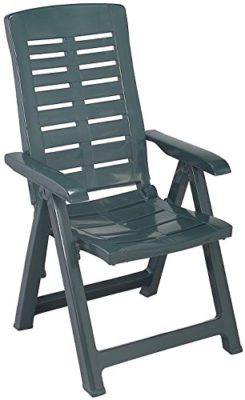 Comfortable-Garden-Chair-Folding-5-Positions-Balcony-Furniture-Garden-Furniture-Patio-Furniture-Camping-Furniture-Plastic-Green-0