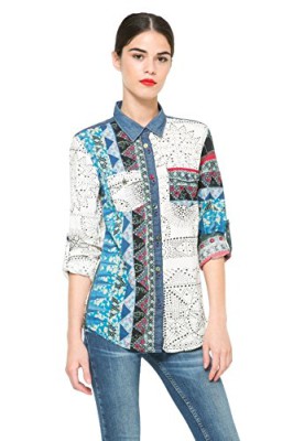 Desigual-Womens-Normal-Waist-Long-Sleeve-Shirt-0-1