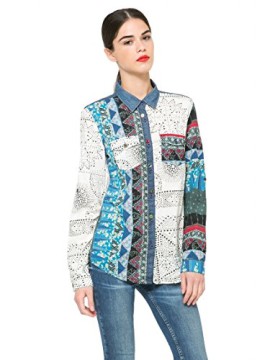 Desigual-Womens-Normal-Waist-Long-Sleeve-Shirt-0-2