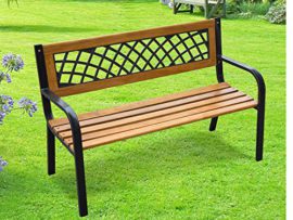 EXPRESS-TRADING--3-SEATER-WOODEN-GARDEN-OUTDOOR-WOOD-LATTICE-BACK-PARK-BENCH-SEAT-FURNITURE-0-0