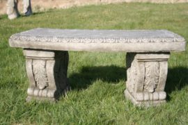 Heavy-and-Solid-Superb-Stone-Cast-Garden-Bench-0