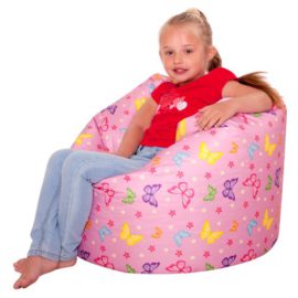 ICON-Designer-Butterflies-Girls-Bean-Bag-Large-Pink-Kids-Bean-Bags-0-0