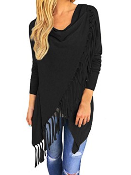 ISASSY-Womens-Long-Sleeve-Casual-Asymmetric-Tassels-Batwing-Loose-tops-Fringe-Jumper-Cardigan-Pullover-Sweater-Shawl-Coat-Outwear-Cardigan-0