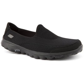 Ladies-Skechers-go-Walk-2-Black-Leisure-Trainers-0