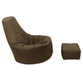 Large-Gaming-Beanbag-Indoor-And-Outdoor-Garden-Lounge-Gamer-Chair-with-matching-Foot-Stool-in-Brown-High-Quality-Water-Resistant-Material-0-0