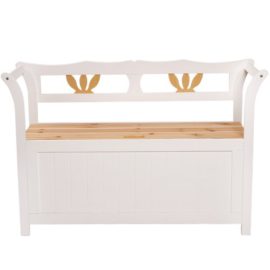 Miadomodo-Storage-Bench-White-Painted-Toy-Box-Chest-Unit-Home-Patio-Furniture-0-1