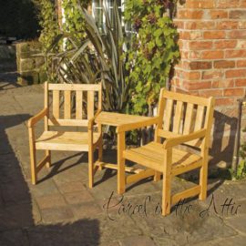 SOLIDWOOD-GARDEN-FURNITURE-COMPANION-SET-SEAT-JACK-JILL-BENCH-CHAIRS-PARASOL-0