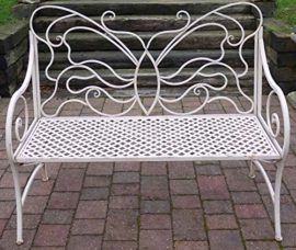 Victorian-Style-Metal-Butterfly-Garden-Bench-In-A-Shabby-Chic-Finish-0