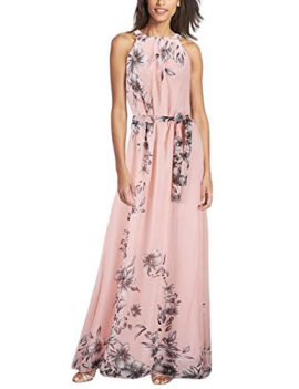 Yidarton Women's Sexy Foral Sleeveless Summer Beach Long Maxi Dresses