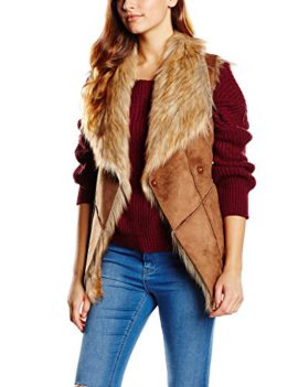 Glamorous-Womens-Glam-Faux-Fur-V-Long-Sleeve-Gilet-0