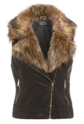 SS7-Womens-Faux-Fur-PU-Gilet-Black-Size-8-to-16-0