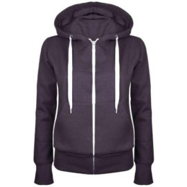 Up-Town-New-Womens-Ladies-Plain-Hoody-Girls-Zip-Lace-Top-Hoodies-Jacket-Sweatshirt-Top-0