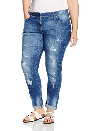 Yours Clothing Women's Rip and Repair Jeans