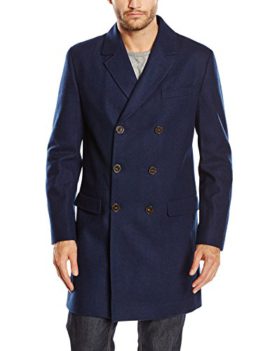 French-Connection-Mens-Melton-W15-Reefer-Long-Sleeve-Coat-0