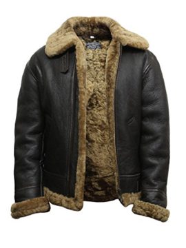 Mens-Aviator-B3-World-War2-Real-Shearling-Sheepskin-Flying-Jacket-BNWT-0-2