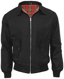 Mens-Classic-Harrington-Jacket-Mod-Retro-Skin-Scooter-Sizes-S-XL-XXXL-Black-0