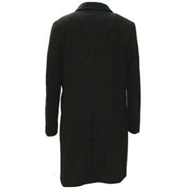 Mens-Luxury-Henley-Knight-Black-34-Wool-Blend-Overcoat-Sizes-S-to-XXL-0-2