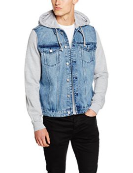 New-Look-Mens-Jersey-Sleeve-Denim-Jackets-0