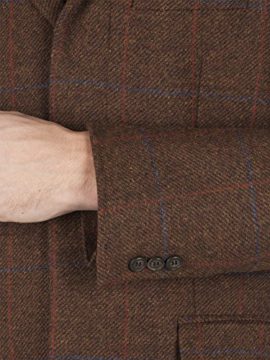 Suit-Direct-Aston-Gunn-Rust-Tweed-Two-Colour-Check-Coat-With-Contrast-Collar-0045503-Regular-Fit-Overcoat-0-3