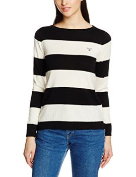 Gant-Womens-Cotton-Wool-Barstriped-Crew-Shirt-0