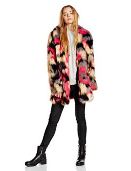 French-Connection-Womens-Stardust-Fur-Wrapover-Coat-0