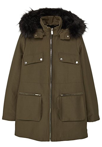 MANGO – Faux shearling-lined Coats parka