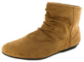 New-Ladies-Brown-Fashion-Pixie-Style-Ankle-Boots-In-Faux-Suede-Pull-On-Chestnut-UK-SIZES-3-8-0