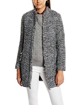 New-Look-Womens-Fringe-Collarless-Quilted-Coat-0