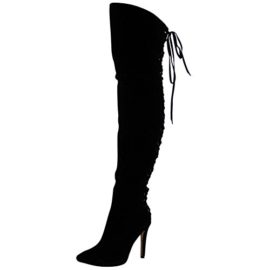 WOMENS-LADIES-THIGH-HIGH-BOOTS-OVER-THE-KNEE-LACE-UP-STRETCH-STILETTO-HEEL-SIZE-0