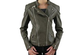 Womens-BIKER-JACKET-FAUX-LEATHER-Ladies-Side-ZIP-Coat-Size-6-81012-0-0