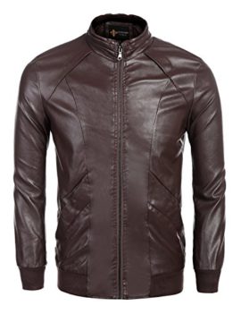 Coofandy-Mens-Stand-Collar-PU-Faux-Leather-Jacket-0