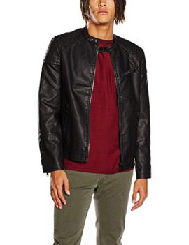 New-Look-Mens-Pu-Central-Zip-Jacket-0