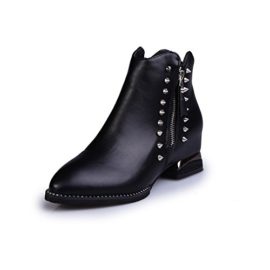 YCJUJU-Womens-Ankle-Boots-Flat-Pointed-Rivet-Winter-Faux-Fur-Shoes-0